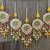traditional decorative patch jhumki latkan wall hanging  perfect for home decor (pack of 2)