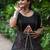Black Printed mirror-work Cotton Navratri Lehenga Choli