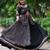 Black Printed mirror-work Cotton Navratri Lehenga Choli