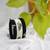  handcrafted monochrome thread & oxidized silver leaf bangle (set of 6)