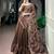 Navratri Moonga silk blend Free Size Lehenga Choli with Printed Satin Dupatta Set