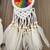 handmade multicolor dream catcher wall hanging white wooden beads boho decor (pack of 2)