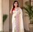 off white color multithread weaving zari woven pall silk blend saree