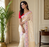 off white color multithread weaving zari woven pall silk blend saree