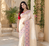 off white color multithread weaving zari woven pall silk blend saree