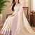 off white color multithread weaving zari woven pall silk blend saree