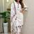Off white khadi cotton with embroidery kurti pent dupatta set