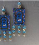 shubh labh cow mdf door hanging decorative wooden wall hanging home decor (pack of 2)
