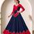 Dark Purple mirror-work Cotton Navratri Lehenga Choli