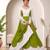 Perrot Green mirror-work Cotton Navratri Lehenga Choli