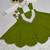 Perrot Green mirror-work Cotton Navratri Lehenga Choli