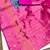 Sky pink art silk blend jacquard motif work saree with unstitched blouse piece