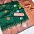 Rust green art silk blend jacquard motif work saree with unstitched blouse piece