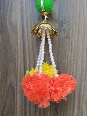 handmade genda beads parrot hanging  tassel door and home decorative hanging (pack of 4) 3