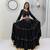 Black Color Gamthi Style Cotton Navratri Lahenga Choli Set