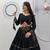 Black Color Gamthi Style Cotton Navratri Lahenga Choli Set