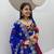 Multi Embroidery Thread & Sequin Work Fox Georgette Navratri Lahenga Choli Set