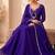 Purple Color Embroidery Work and Sequins Silk Blend Salwar Suit