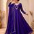 Purple Color Embroidery Work and Sequins Silk Blend Salwar Suit
