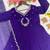 Purple Color Embroidery Work and Sequins Silk Blend Salwar Suit