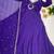 Purple Color Embroidery Work and Sequins Silk Blend Salwar Suit