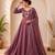 Onion Pink Color Embroidery Work and Sequins Silk Blend Salwar Suit