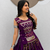 Purple Mirror Work Pure Cotton Lehenga Choli Set with Ribbon Work