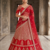 Red Bridal Lehenga Choli for Women with Heavy Embroidery & Dupatta