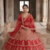Red Bridal Lehenga Choli for Women with Heavy Embroidery & Dupatta