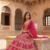 Pink Bridal Lehenga Choli for Women with Heavy Embroidery & Dupatta