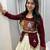 Wine heavy Hand Work with kodi work & Gamthi work Cotton Navratri Lahenga Top Set