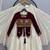 Wine heavy Hand Work with kodi work & Gamthi work Cotton Navratri Lahenga Top Set