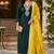 Kavindi women   s cotton silk resham zari embroidered kurta pant dupatta set
