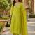 Kavindi women silk blend embroidered straight kurta pant set with nazneen dupatta