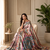 light pink colour design kalamkari fusion silk blend saree