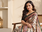 off white colour design kalamkari fusion silk blend saree