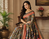 peach colour design kalamkari fusion silk blend saree