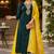 Kavindi women   s cotton silk resham zari embroidered kurta pant dupatta set