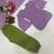 Women's lavender short kurti and olive green salwar set with scallop border dupatta
