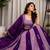 Purple Silk Blend Readymade Lehenga Choli with Thred & Sequins work