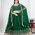 Green Art Silk Lehenga Choli with Embroidery work