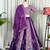 Purple Silk Blend Readymade Lehenga Choli with Thred & Sequins work