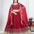 Red Art Silk Lehenga Choli with Embroidery work