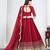 Red Art Silk Lehenga Choli with Embroidery work