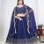 Violet Art Silk Lehenga Choli with Embroidery work