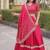 Red Satin Lehenga Choli with Embroidery Zari Sequins Work