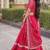Red Satin Lehenga Choli with Embroidery Zari Sequins Work
