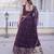 Wine Dola Silk Semi Stitched Lehenga Choli with Meena Weaving & Sequins Coding Work