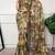 Floral print weightless marble saree with delicate pearl border