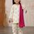Trendy girls floral printed kurti with dhoti pants & dupatta set